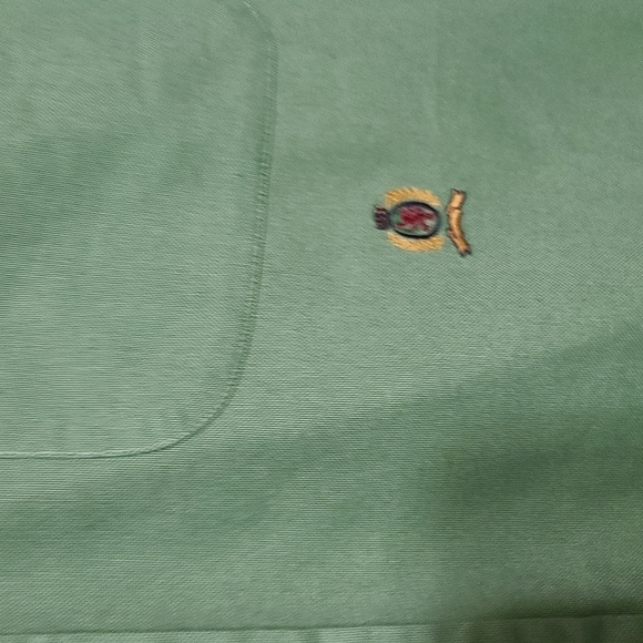 Tommy Hilfiger Original Oxford Men's Button Down Shirt Green Size L/16 1/2 EUC - Picture 2 of 10